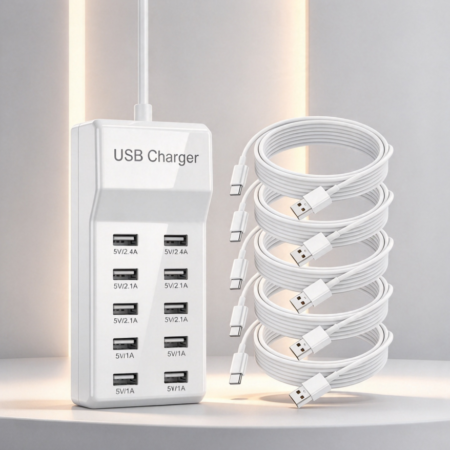 145W 6-Port Desktop Charger