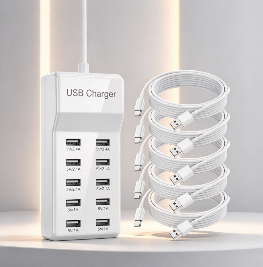 145W 6-Port Desktop Charger