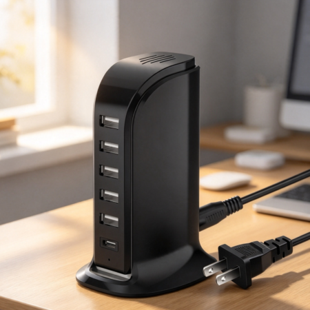 100W 6-Port GaN Fast Charging Block