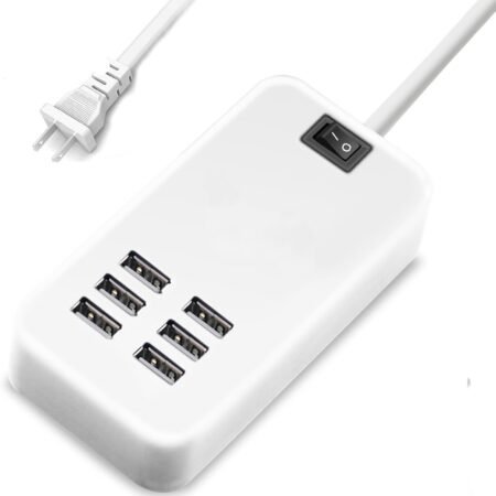 Portable 6-Port USB Wall Charger