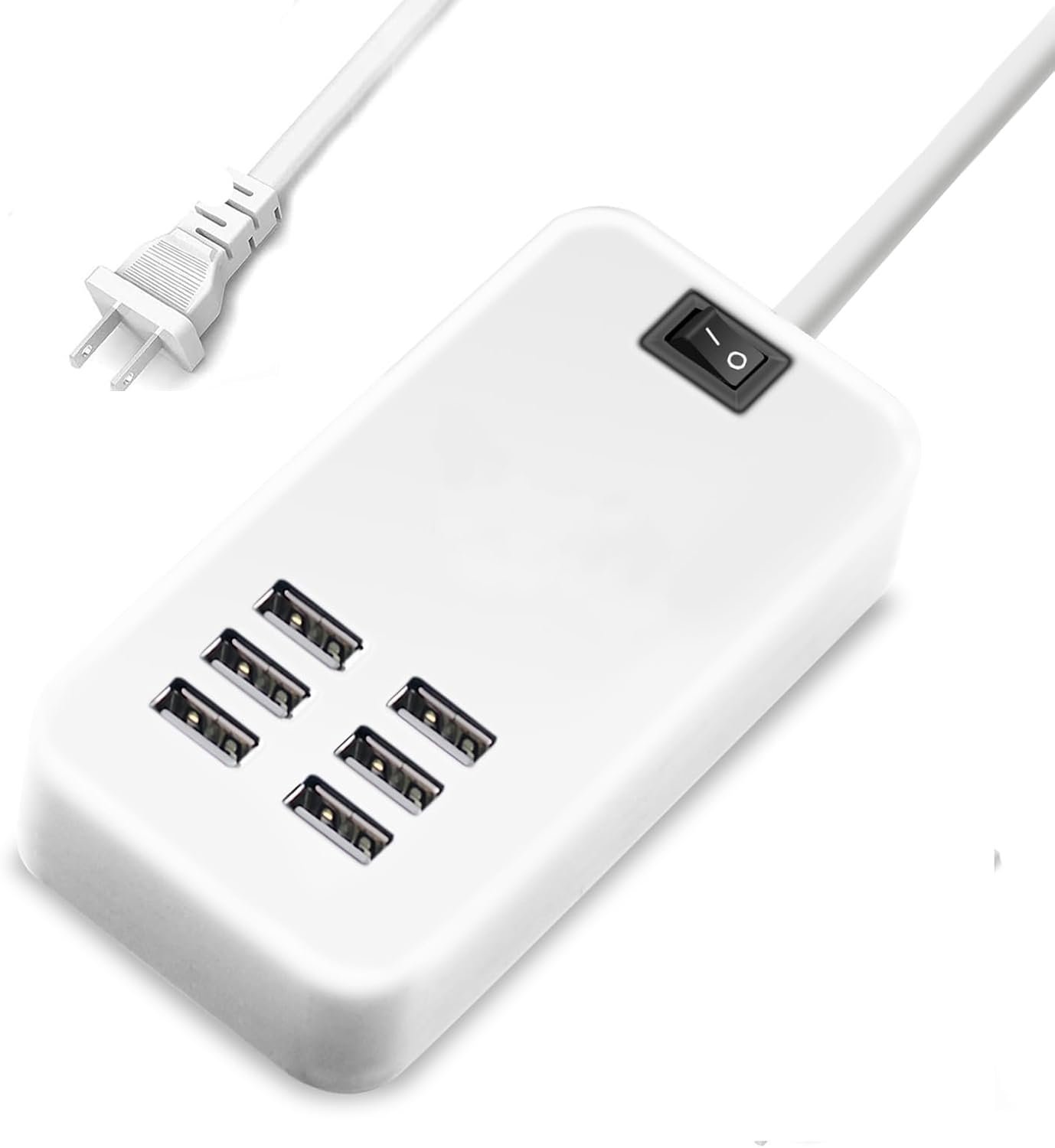 Portable 6-Port USB Wall Charger
