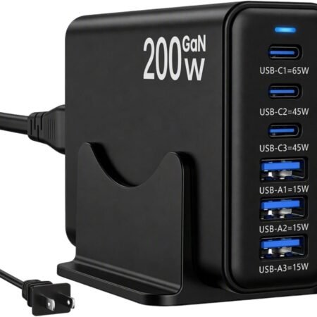 200W 6-Port USB-C Charger