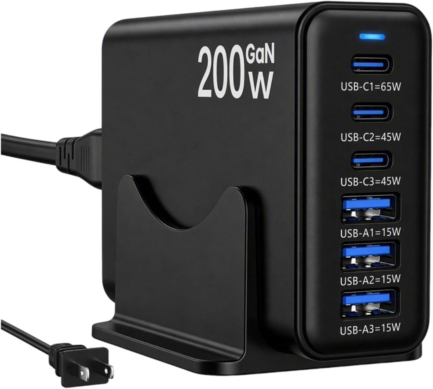200W 6-Port USB-C Charger