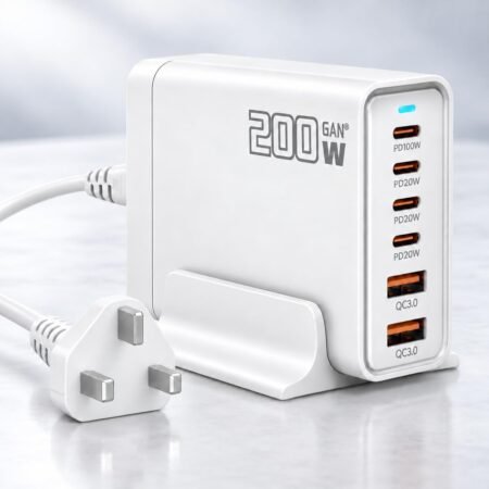 200W 6-Port USB-C Charger