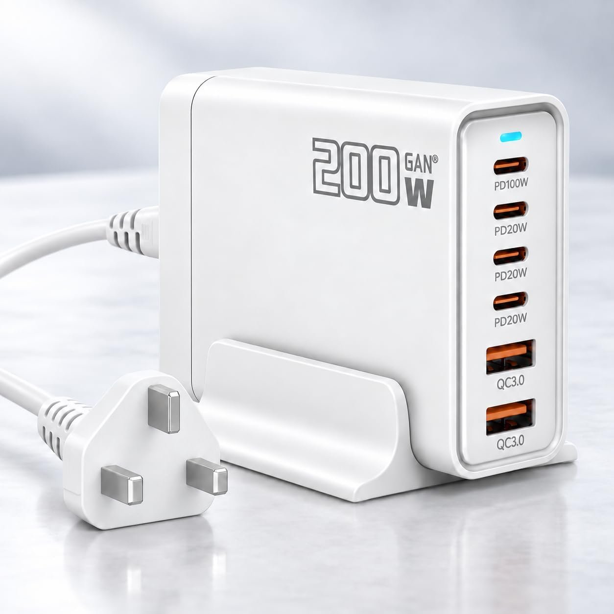 200W 6-Port USB-C Charger