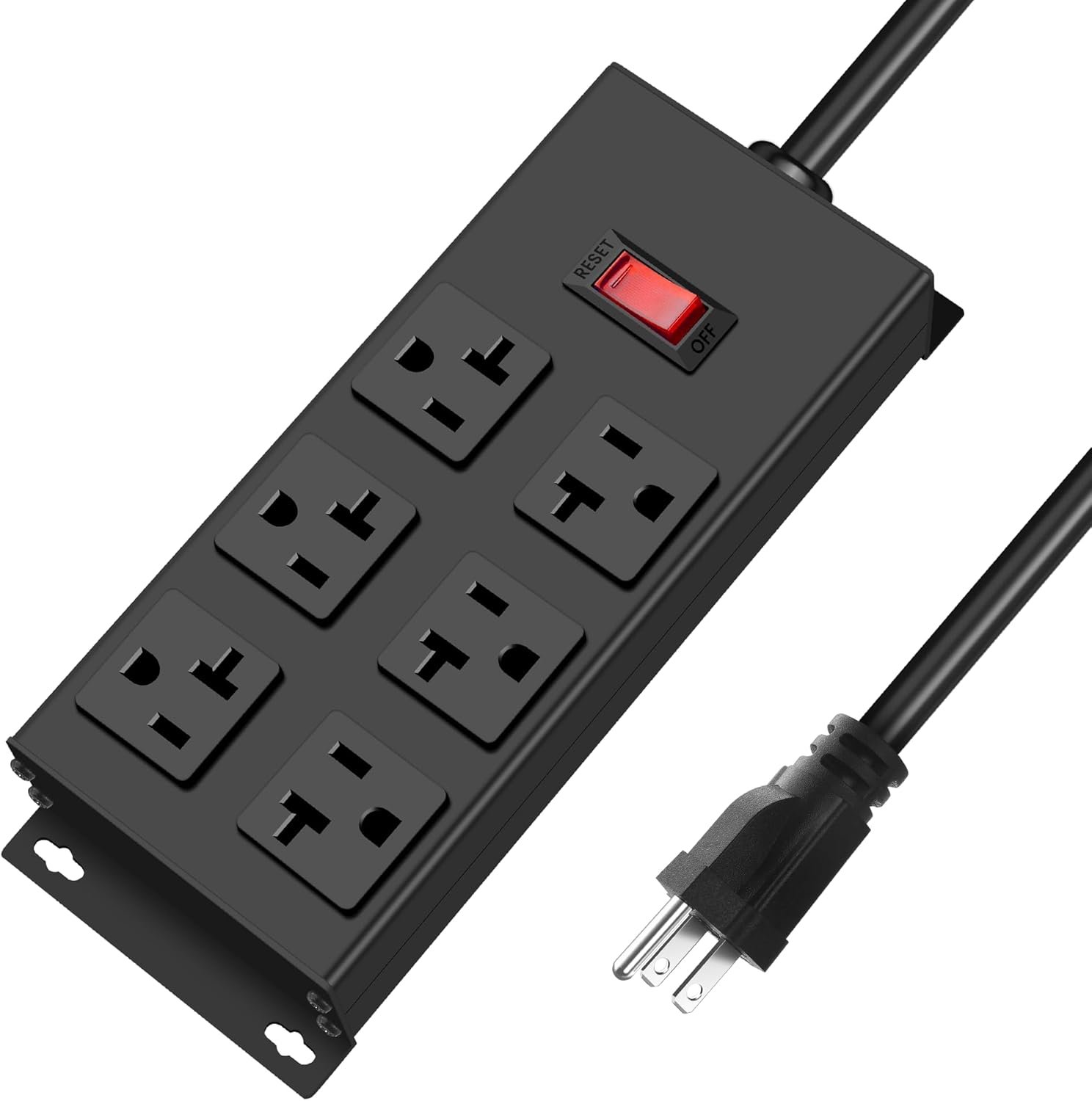 Heavy-Duty 20A Metal Power Strip