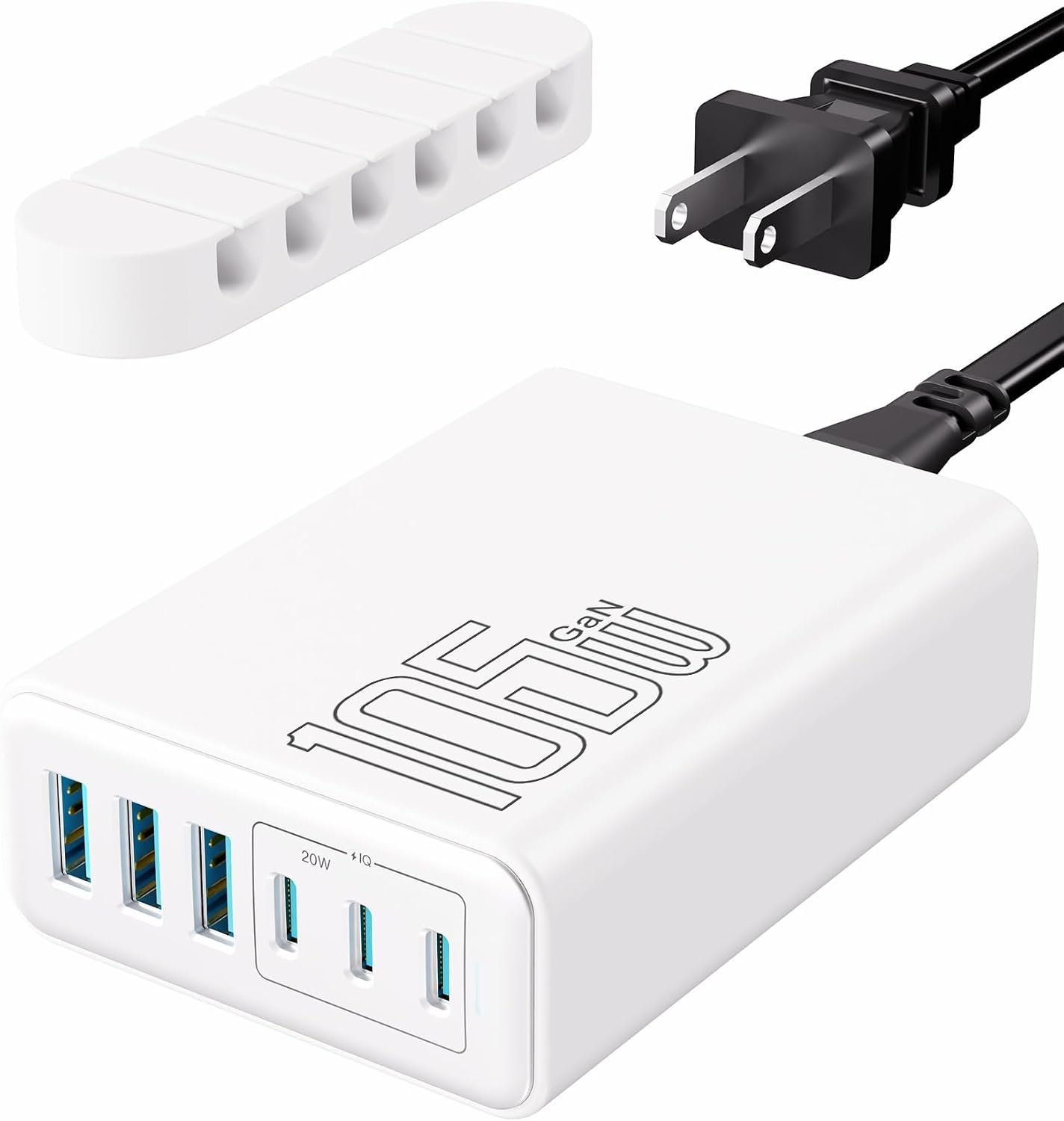 105W 6-Port USB-C Charging Block