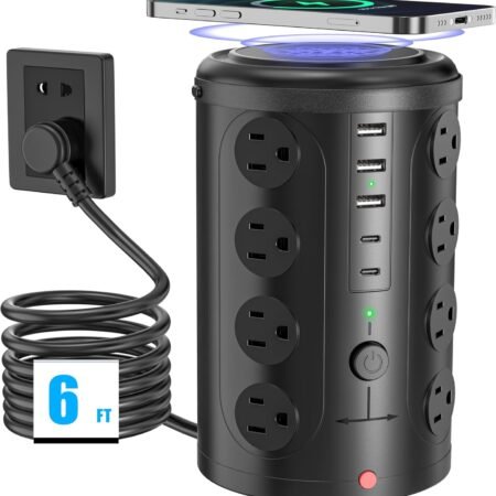 Vertical Surge-Protected Power Tower