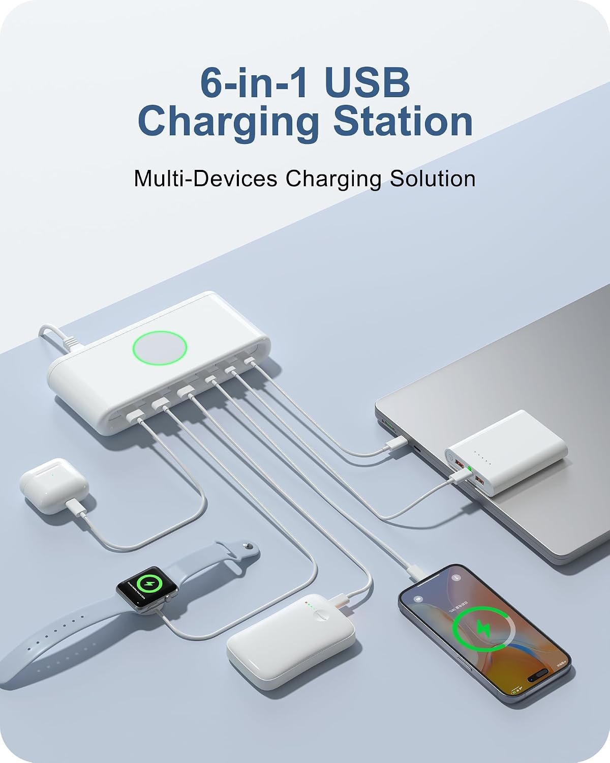 145W 6-Port Desktop Charger - Image 2